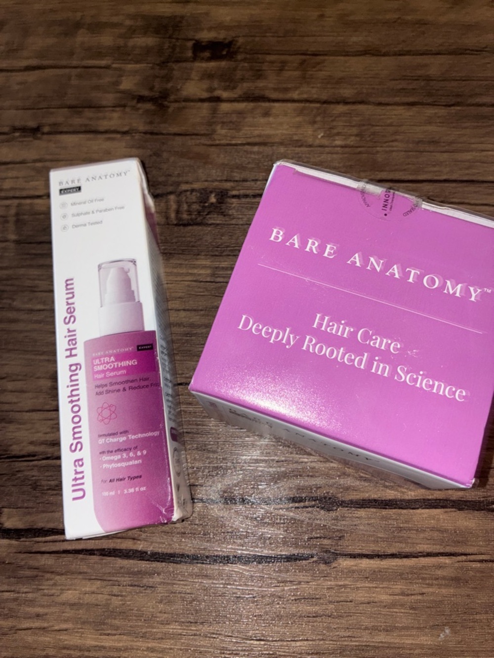 Set of 2 Bare Anatomy Ultra Smoothing Hair Serum - Pink Packaging